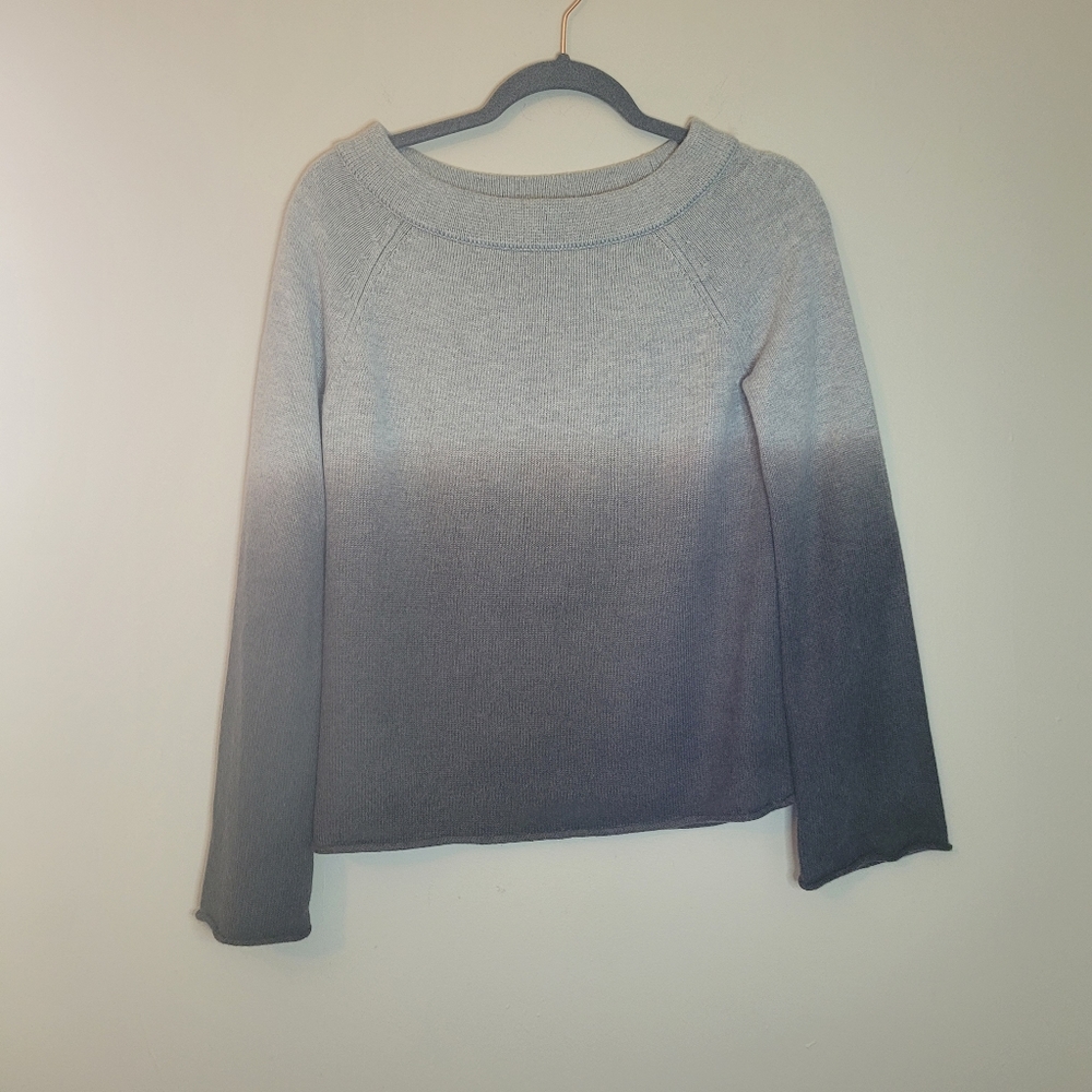 Loft Petites Gray Ombre Sweater
